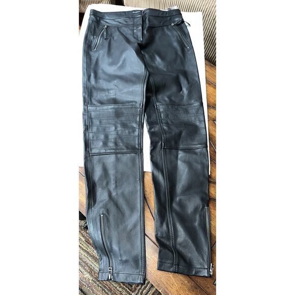 Wilson Woman’s Leather Pants‎ Slim Straight Leg Size 8 NWT - Picture 1 of 14